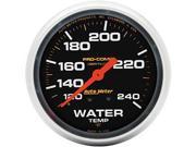 Auto Meter Pro Comp Liquid Filled Mechanical Water Temperature Gauge