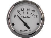 Auto Meter 1992 American Platinum Electric Voltmeter Gauge