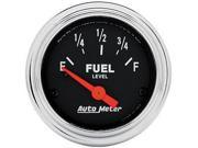 Auto Meter Traditional Chrome Electric Fuel Level Gauge