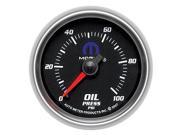 Auto Meter 880014 Officially Licensed Mopar Oil Pressure Gauge