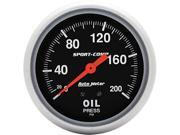 Auto Meter Sport-Comp Mechanical Oil Pressure Gauge Auto Meter Sport-Comp Mechanical Oil Pressure Gauge
