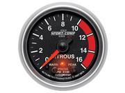 Auto Meter Sport Comp PC Nitrous Pressure Gauge