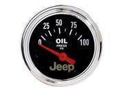 Auto Meter 880240 Officially Licensed Jeep Oil Pressure Gauge