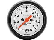Auto Meter Phantom Electric Pyrometer Gauge Kit