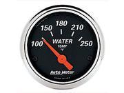 Auto Meter Designer Black Water Temperature Gauge