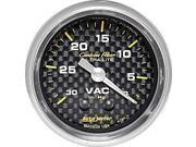 Auto Meter Carbon Fiber Mechanical Vacuum Gauge Auto Meter Carbon Fiber Mechanical Vacuum Gauge