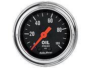 Auto Meter Traditional Chrome Mechanical Oil Pressure Gauge
