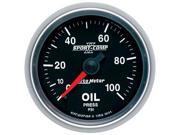 Auto Meter Sport Comp II Mechanical Oil Pressure Gauge