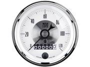 Auto Meter 2085 Prestige Pearl 3 3 8 Programmable Speedometer