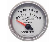 Auto Meter Ultra Lite II Electric Voltmeter Gauge