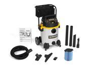 WORKSHOP Stainless Wet Dry Vac WS1600SS Heavy Duty Stainless Steel Wet Dry Vacuum Cleaner 16 Gallon Stainless Steel Shop Vacuum Cleaner 6.5 Peak HP Wet And Dr