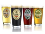 Luminarc Irish Beer Assorted Pub Glasses 16 oz Set of 4
