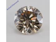 Round Cut Loose Diamond 1.26 Ct Natural Fancy Brown Color VVS2 Clarity IGI Certified