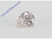 Pear Cut Loose Diamond 0.2 Ct Natural Fancy Light Pink Color SI1 Clarity GIA Certified