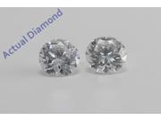 A Pair of Round Cut Loose Diamonds 1.45 ct Ct G Color SI2 Clarity IGL Certified
