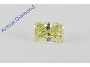 Radiant Cut Loose Diamond 0.3 Ct Natural Fancy Yellow Color VS2 Clarity GIA Certified