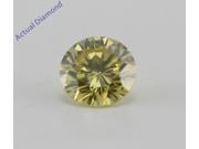 Round Cut Loose Diamond 0.3 Ct Fancy Intense Yellow Color SI1 Clarity GIA Certified