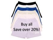 Girls Cotton Knit Under Shorts 6 Pack Bundle Collection Size 8