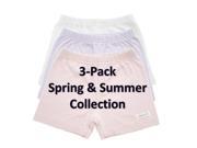 Girls White Lavender Pink Under Shorts Size 6 3 Pack School Collection