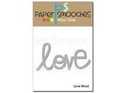 Paper Smooches Die Love Word