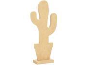 Beyond The Page Mdf Standing Cactus Shape 10.25 X5.25 X1.5