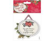 Papermania Pocket Full Of Posies Clear Stamps 4 X4 Hanging Tag