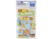 Paper House 3D Stickers 1St Birthday Boy