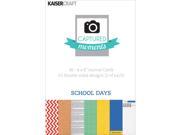 Captured Moments Double Sided Cards 6 X4 30 Pkg School Days