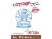Cottagecutz Elites Die Teddy Bear Snowglobe 2.5 X3