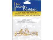 Earring Converters Pierced To Clip On 4 Pkg Gold