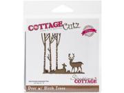 Cottagecutz Elites Die Deer W Birch Trees 3.3 X3.1