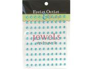 Bling Self Adhesive Jewels 5Mm 100 Pkg Turquoise