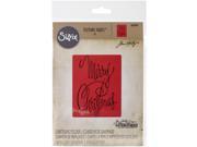 Sizzix Texture Fades A2 Embossing Folder Fancy Christmas By Tim Holtz