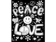 Color In Velvet Poster Art Set 16 X20 Peace Love Groovy