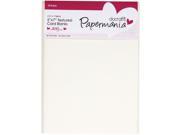 Papermania Textured Cards Envelopes 5 X7 10 Pkg Cream