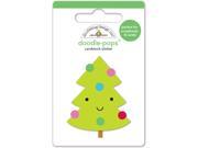 Santa Express Mini Doodle Pops 3D Stickers Merry Tree