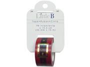 Little B Decorative Foil Tape 25Mmx10m Santa Belt
