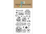 Paper Smooches OCS175 Paper Smooches 4 in. X6 in. Clear Stamps Bitty Bungalows