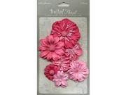 Bella Paper Florals 7 Pkg Pink
