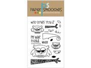 Paper Smooches FBS200 Paper Smooches 4 in. X6 in. Clear Stamps Hooties