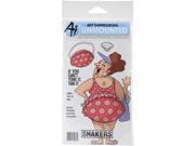 Art Impressions 4683 Shakers Card Cling Rubber Stamps Tan It 8 x 4 in.