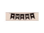 Hero Arts HA C5912 Hero Arts Mounted Rubber Stamps 3 in. X1 in. Mom Banner