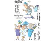 Hampton Art SC0678 People Clear Rubber Stamp 4 x 6 in. Got Style