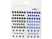 Epoxy Dots Shapes Stickers Steel