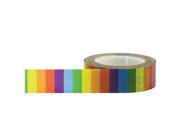 Little B Decorative Paper Tape 15Mmx15m Rainbow