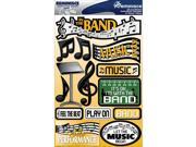 Signature Dimensional Stickers 4.5 X6 Sheet Band
