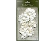 Bella Paper Florals 7 Pkg White