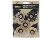 Time Traveler Flowers Paper In Time 3 W Button Leaf 5 Pkg