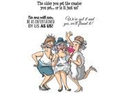Art Impressions 4756 Girlfriends Cling Rubber Stamp 10 x 4.5 in. Flaunt It