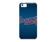 Ultra Slim Fit Hard Case Cover Specially Made For Iphone 5c Atlanta Braves